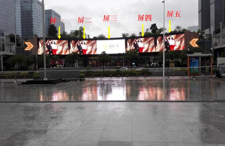深圳皇庭廣場LED屏廣告